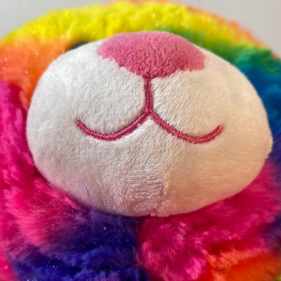 BAB Tropicolor 17" Teddy Plush Bear Sparkly Neon Tie Dye Stuffed Animal Toy - Picture 4 of 14